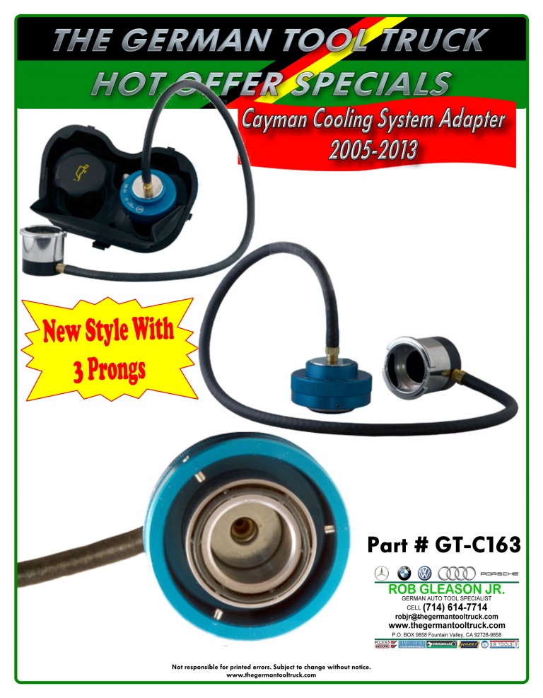 Porsche Cayman Cooling System Pressure Tester 20052013